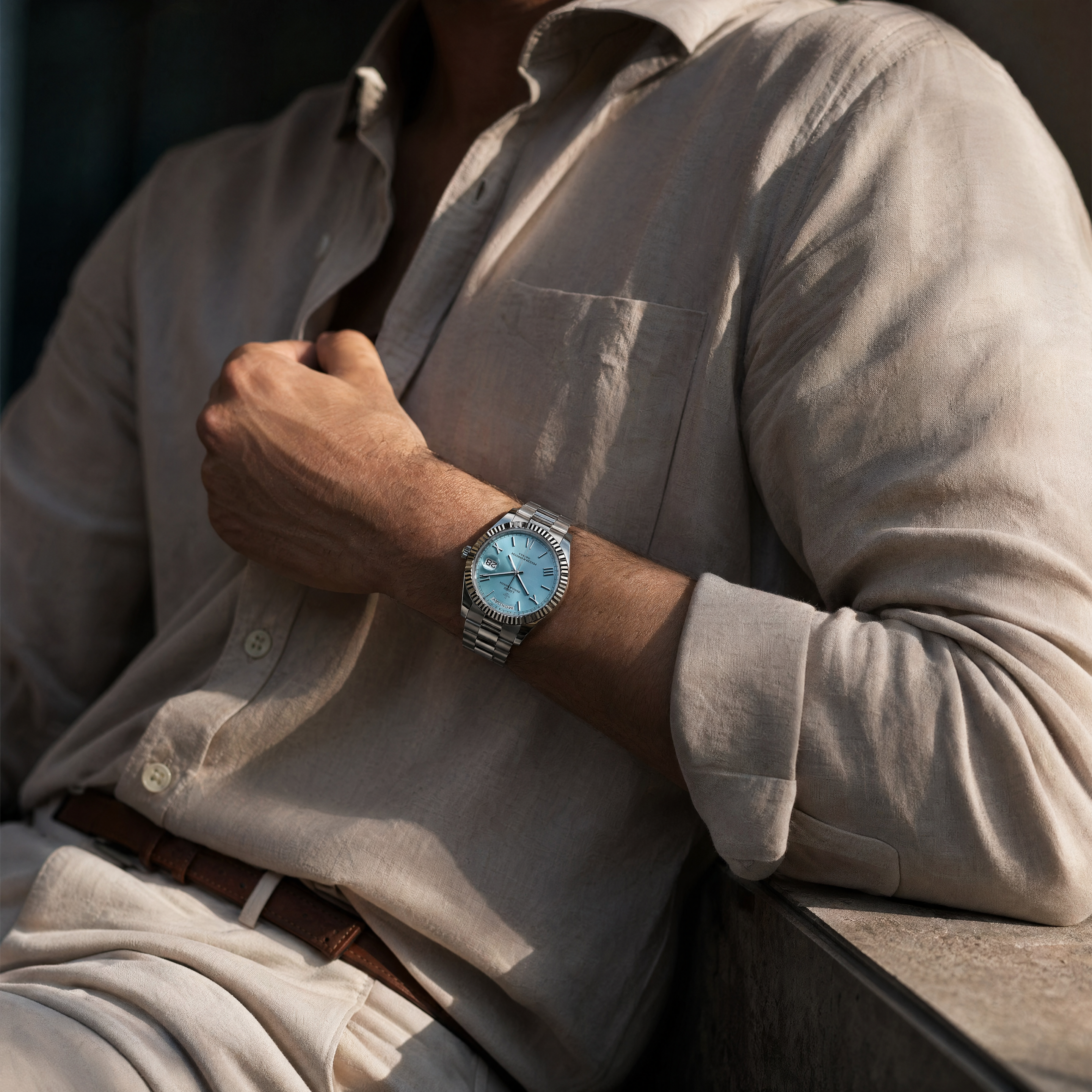 Pearlescent Timepiece