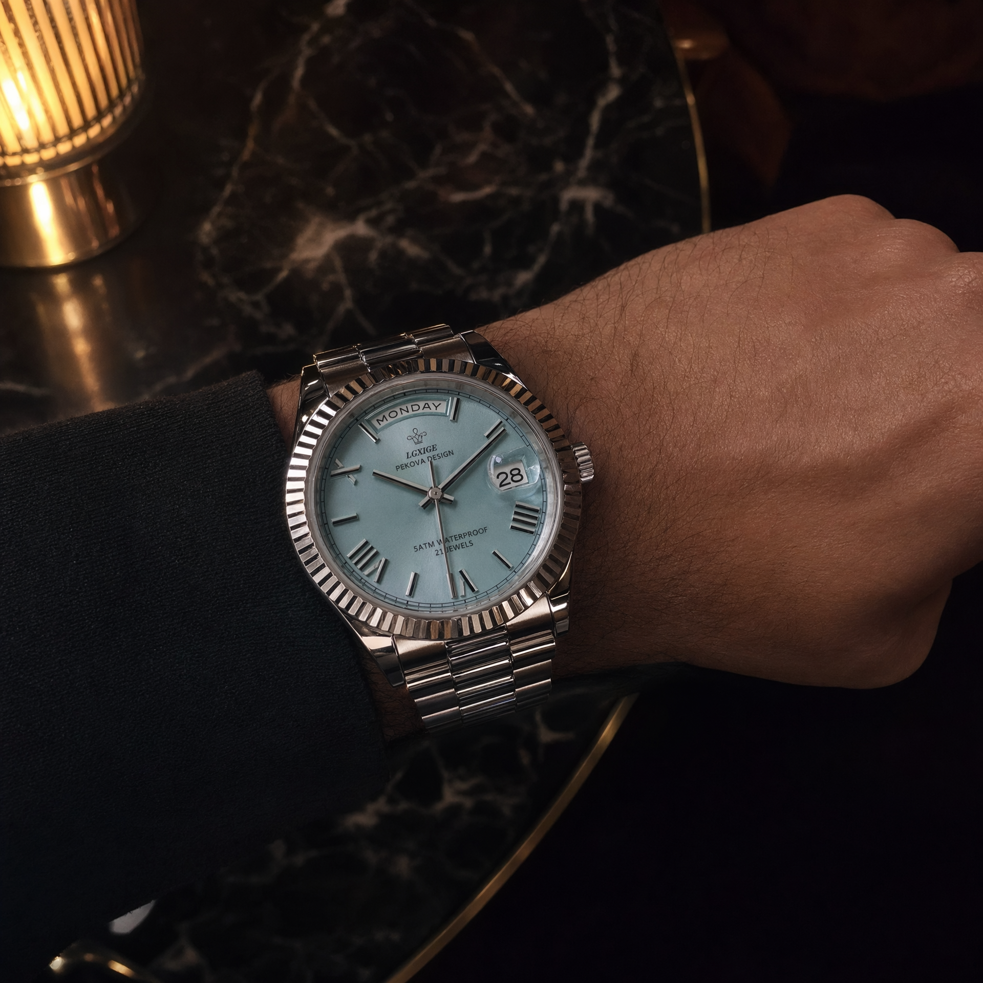 Pearlescent Timepiece