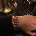 Burgundy Timepiece