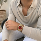 Burgundy Timepiece