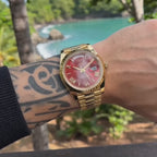Burgundy Timepiece